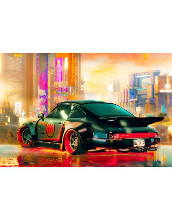 Obraz-na-plotnie-Kolorowe-Porsche-911-samochod