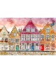 Obraz na płótnie fotoobraz watercolor Brugia - Belgia