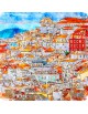 Obraz na płótnie fotoobraz watercolor Coimbra - Portugalia