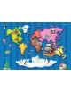 Obraz na płótnie Kolorowa mapa świata 