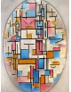Reprodukcja obrazu Composition in Oval with Color Planes - Piet Mondrian