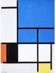 Reprodukcja obrazu Composition with Large Blue Plane, Red, Black, Yellow, and Gray - Piet Mondrian