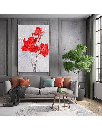 Reprodukcja obrazu Red Gladioli painting in high - Piet Mondrian - obraz