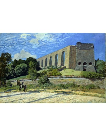Reprodukcje obrazów Aqueduct at Marly - Alfred Sisley