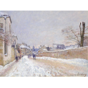 Reprodukcje obrazów Rue Eugène Moussoir at Moret-Winter - Alfred Sisley