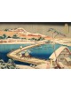 Reprodukcja obrazu Old View of the Boat-bridge at Sano in Kōzuke Province - Katsushika Hokusai - obraz