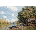 Reprodukcje obrazów The banks of the loing moret - Alfred Sisley