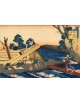 Reprodukcja obrazu Sawmill in the bend of a river - Katsushika Hokusai - obraz