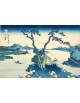 Reprodukcja obrazu Lake Suwa in the Shinano province - Katsushika Hokusai - obraz