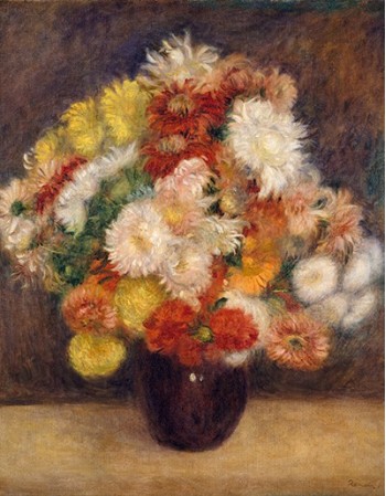 Reprodukcje obrazów Bouquet of Chrysanthemums - Auguste Renoir