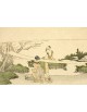 Reprodukcja obrazu Two women stretching cloth - Katsushika Hokusai - obraz