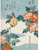 Reprodukcja obrazu Warbler and Roses - Katsushika Hokusai - obraz