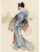 Reprodukcja obrazu Woman, Full-Length Portrait, Standing - Katsushika Hokusai - obraz