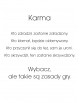 obraz-na-plotnie-fotoobraz- Obraz z cytatem "Karma – takie są zasady gry"