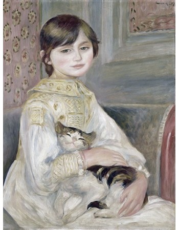 Reprodukcje obrazów Child with cat - Auguste Renoir