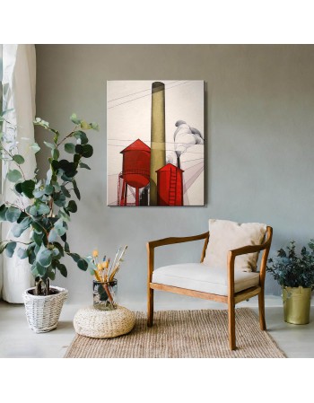 Reprodukcja obrazu Buildings – Charles Demuth - obraz
