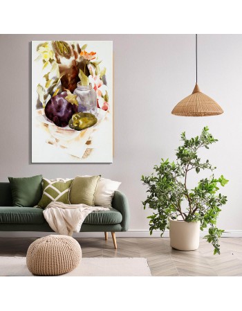 Reprodukcja obrazu Eggplant and Green Pepper – Charles Demuth - obraz
