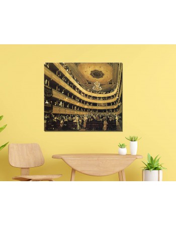 Reprodukcja obrazu obraz na płótnie Gustav Klimt Auditorium in the Old Burgtheater, Vienna