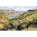Reprodukcje obrazów Hills around the Bay of Moulin Huet, Guernsey - Auguste Renoir
