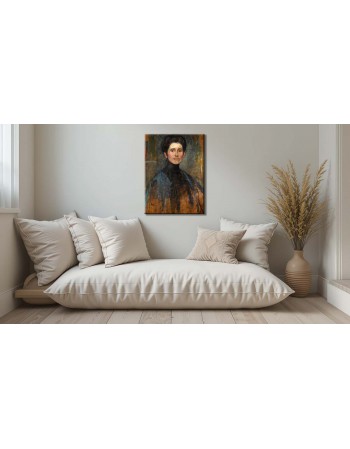 Reprodukcja obrazu Autoportret 2 - obraz na płótnie - Olga Boznańska