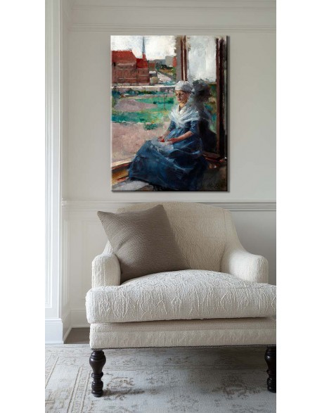 Reprodukcja obrazu Bretonka - obraz na płótnie - Olga Boznańska