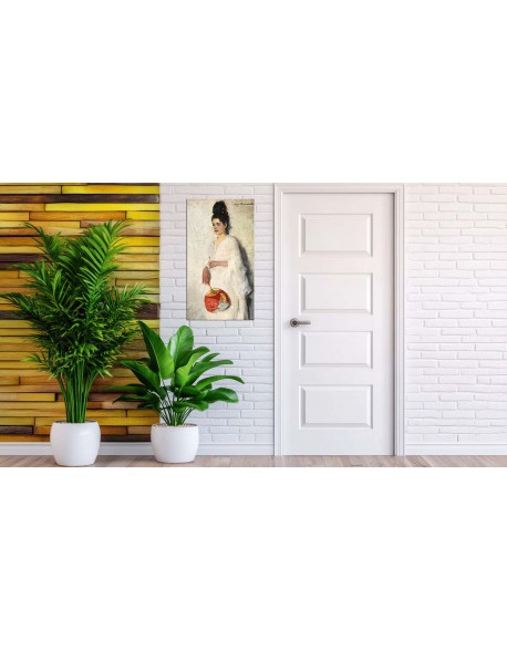 Reprodukcja obrazu Japonka - obraz na płótnie - Olga Boznańska