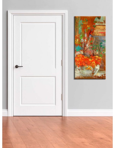 Reprodukcja obrazu Kompozycja z nasturcjami - obraz na płótnie - Olga Boznańska