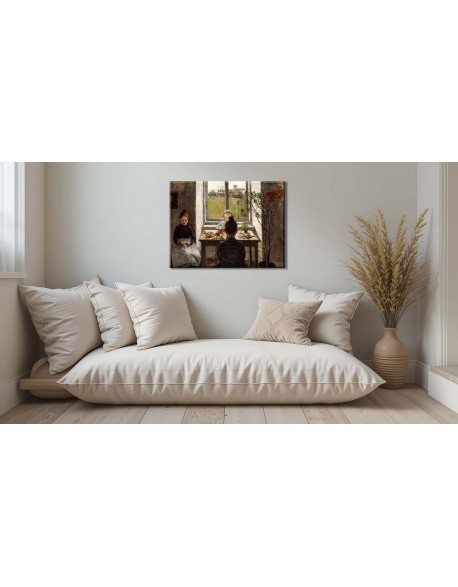 Reprodukcja obrazu Kwiaciarki - obraz na płótnie - Olga Boznańska