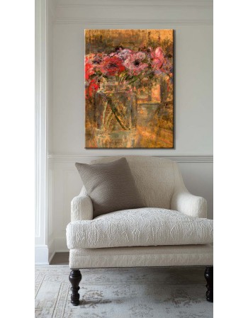 Reprodukcja obrazu Kwiaty - Anemony - obraz na płótnie - Olga Boznańska