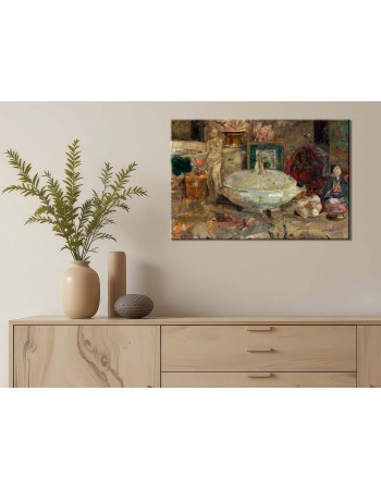 Reprodukcja obrazu Martwa natura z wazonem - obraz na płótnie - Olga Boznańska