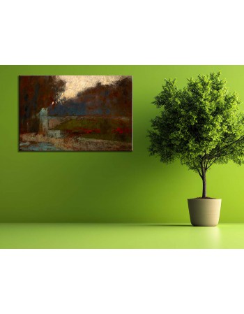 Reprodukcja obrazu Pejzaż - obraz na płótnie - Olga Boznańska