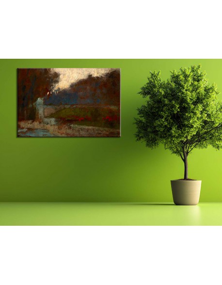 Reprodukcja obrazu Pejzaż - obraz na płótnie - Olga Boznańska