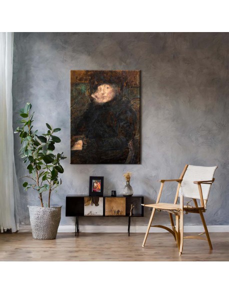 Reprodukcja obrazu Portret Anny Ginzberg - obraz na płótnie - Olga Boznańska