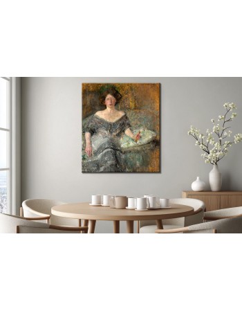 Reprodukcja obrazu Portret Elzy Krausowej - obraz na płótnie - Olga Boznańska