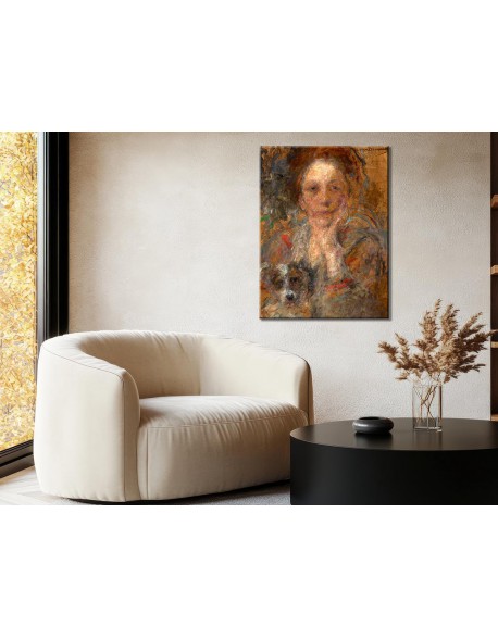 Reprodukcja obrazu Portret Heleny Zielińskiej - obraz na płótnie - Olga Boznańska