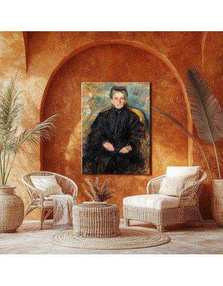 Reprodukcja obrazu Portret Jadwigi z Sanguszków Sapieżyny - obraz na płótnie - Olga Boznańska