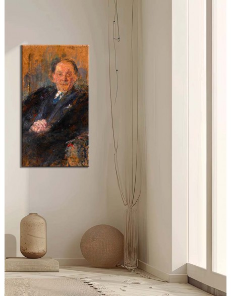 Reprodukcja obrazu Portret Jana Rubczaka - obraz na płótnie - Olga Boznańska