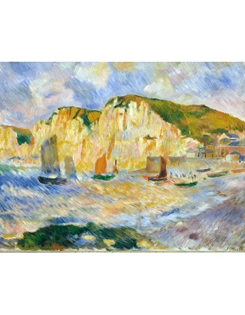 Reprodukcje obrazów Sea and Cliffs - Auguste Renoir