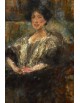 Reprodukcja obrazu Portret Julii Ginzberg - obraz na płótnie - Olga Boznańska