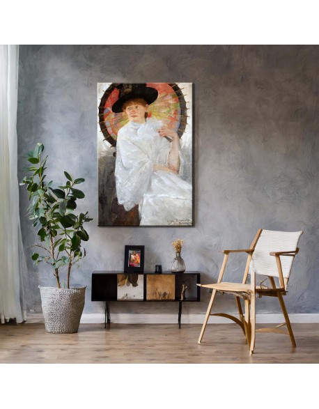 Reprodukcja obrazu Portret męski - obraz na płótnie - Olga Boznańska