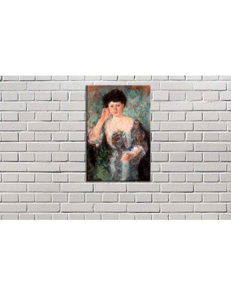 Reprodukcja obrazu Portret pani Horainowej - obraz na płótnie - Olga Boznańska