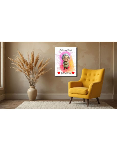 Obraz na płótnie Dzień babci – personalizowany obraz na płótnie - fotoprezent