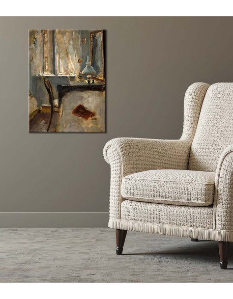 Reprodukcja obrazu Studium wnętrza pracowni artystki w Krakowie Olga Boznańska