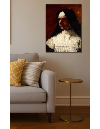 Reprodukcja obrazu Studium zakonnicy Olga Boznańska