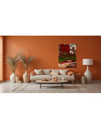 Reprodukcja obrazu Zabudowania miejskie I Olga Boznańska