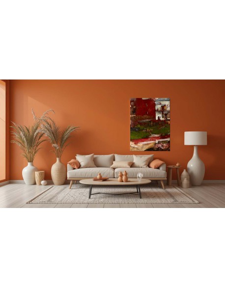 Reprodukcja obrazu Zabudowania miejskie I Olga Boznańska