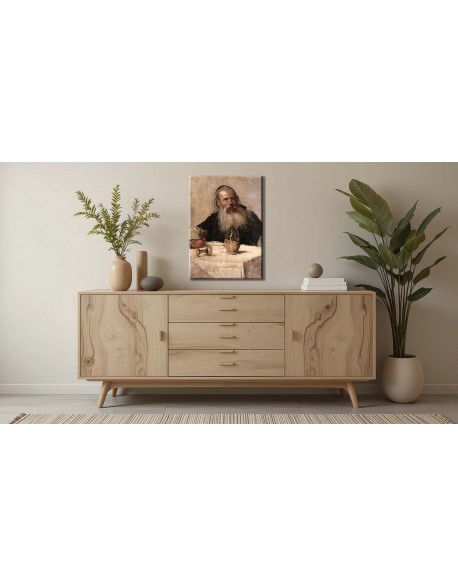 Reprodukcja obrazu Żyd przy winie Olga Boznańska