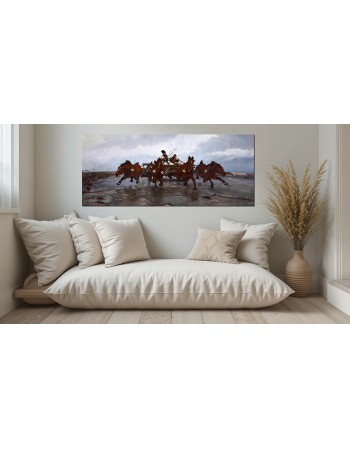 Reprodukcja obrazu Czwórka Józef Chełmoński