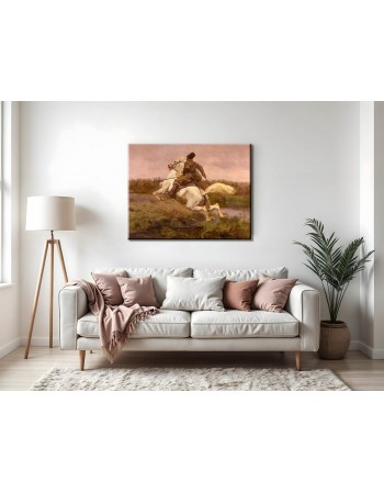 Reprodukcja obrazu Dojeżdżacz Józef Chełmoński