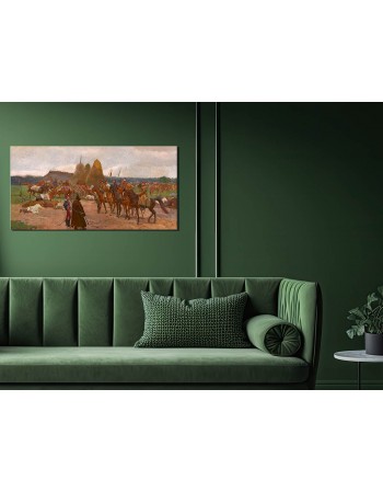 Reprodukcja obrazu Epizod z powstania 1863 roku Józef Chełmoński